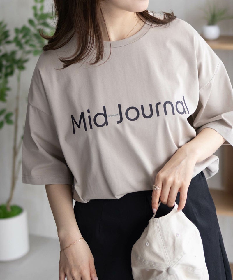 HusHusH ロゴプリントチュニック レディース メール便 対応商品商品画像-3