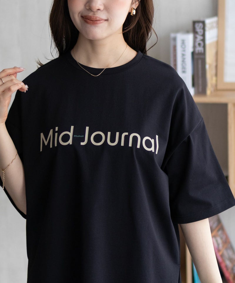 HusHusH  ロゴプリントチュニック レディース メール便 対応商品商品画像-4