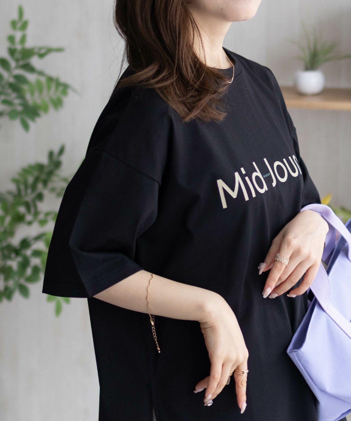 HusHusH ロゴプリントチュニック レディース ネコポス 対応商品