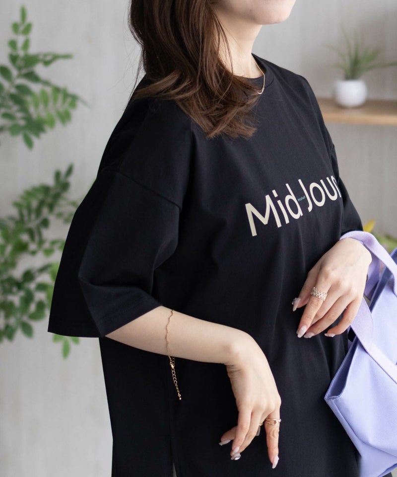 HusHusH  ロゴプリントチュニック レディース メール便 対応商品商品画像-6