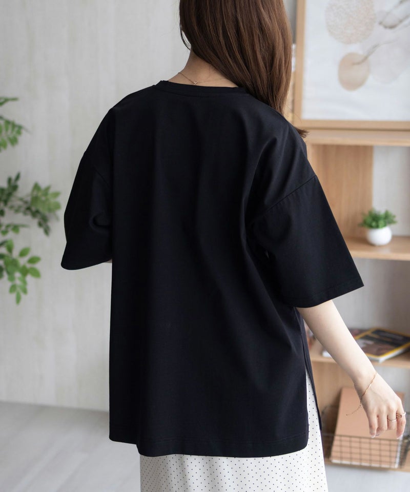 HusHusH ロゴプリントチュニック レディース メール便 対応商品商品画像-8