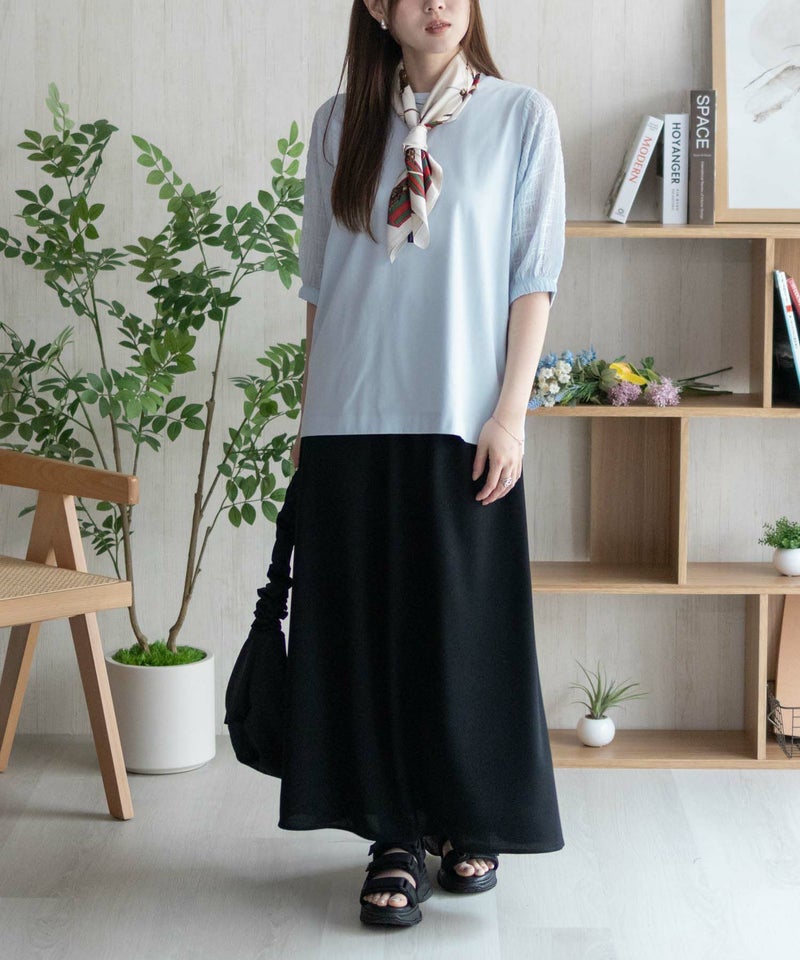 HusHusH  袖異素材プルオーバー レディース メール便 対応商品商品画像-17