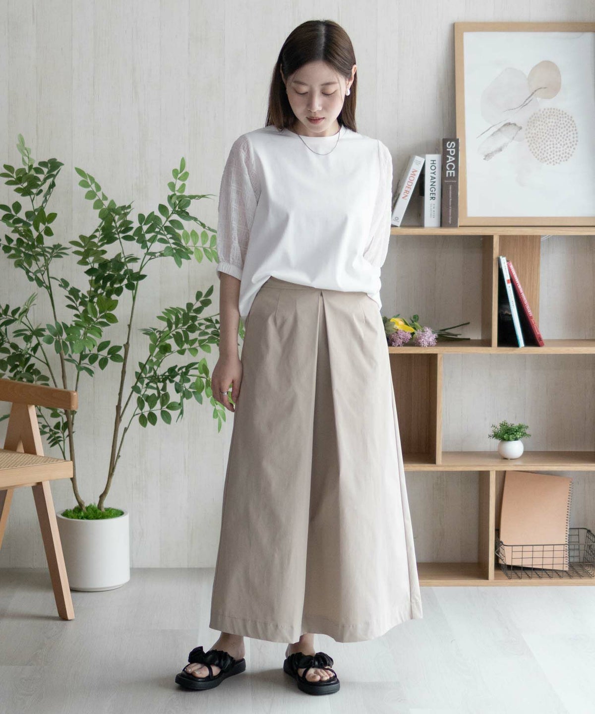 HusHusH 袖異素材プルオーバー レディース ネコポス 対応商品