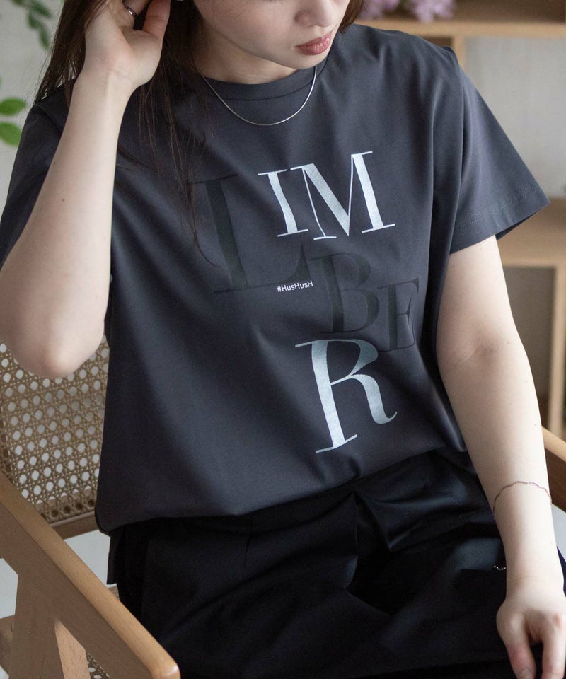 HusHusH ロゴプリントTシャツ レディース メール便 対応商品商品画像-10