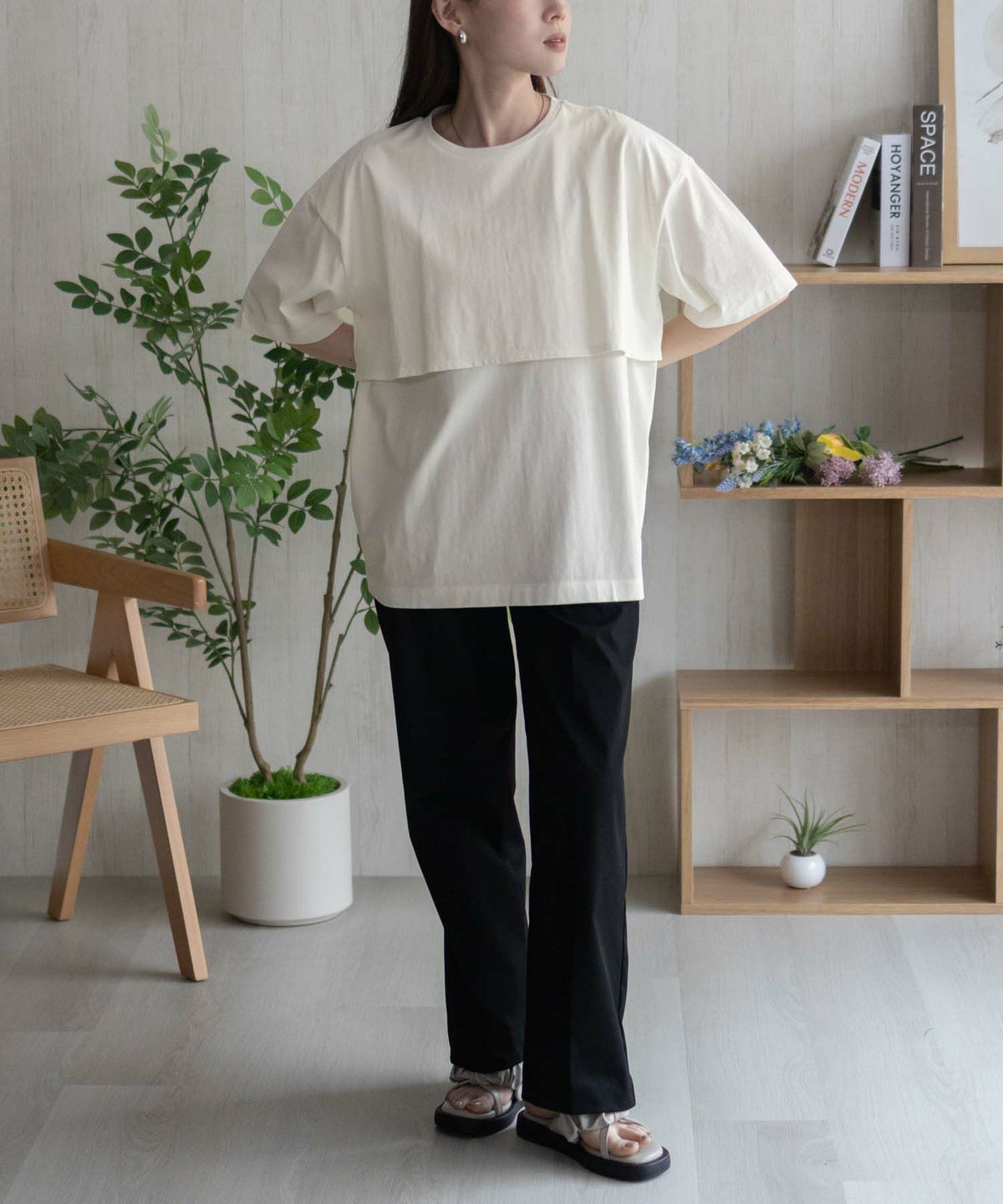 HusHusH レイヤードフリルプルオーバー レディース ネコポス 対応商品