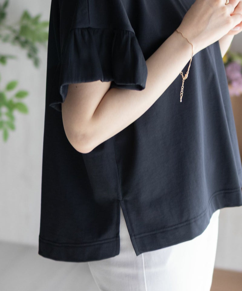 HusHusH 袖フリルプルオーバー レディース メール便 対応商品商品画像-5