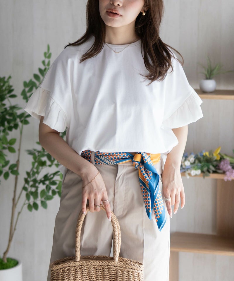 HusHusH 袖フリルプルオーバー レディース メール便 対応商品商品画像-13