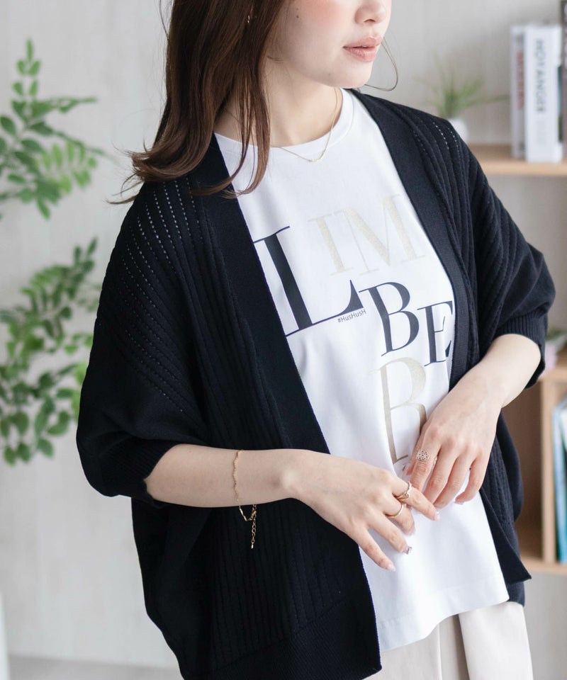 HusHusH 透かし編みドルマンカーディガン レディース商品画像-12