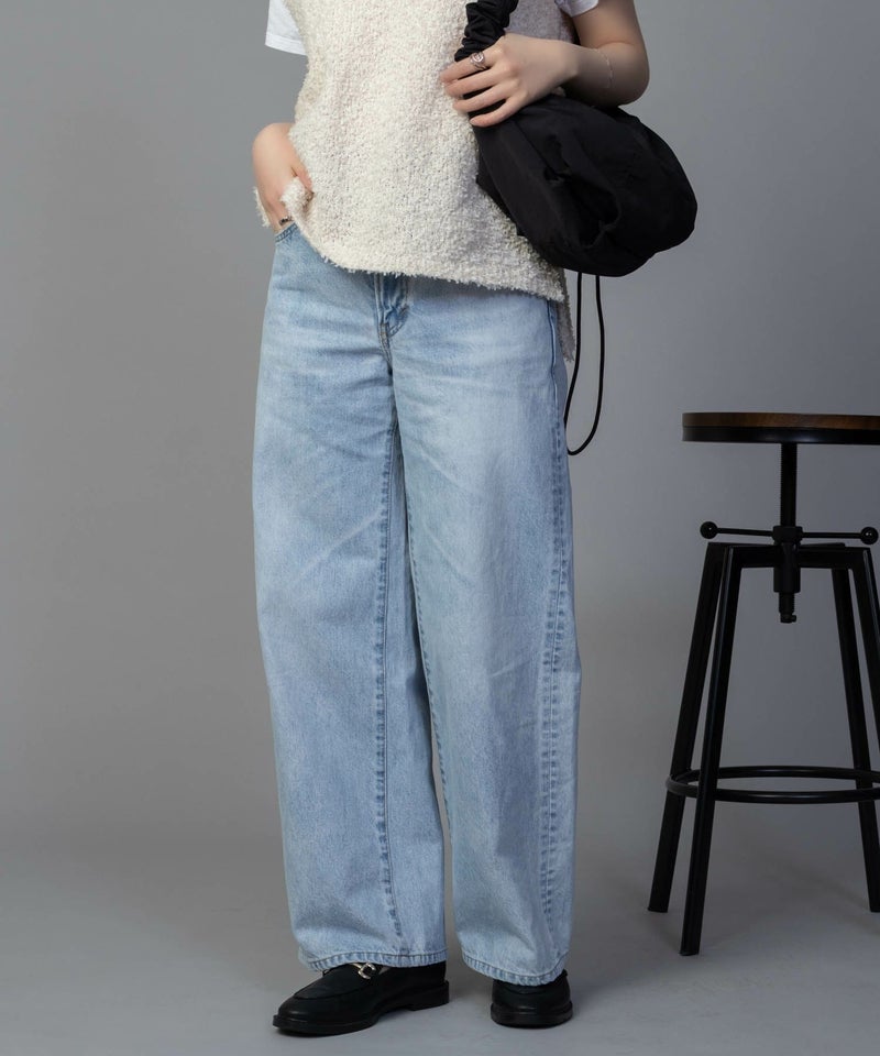 [期間限定価格]SOMETHING  LISA ヴィンテージワイドデニムパンツ レディース商品画像-4