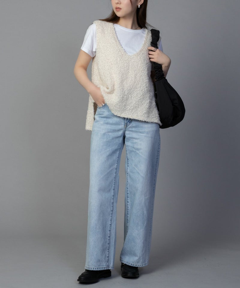 [期間限定価格]SOMETHING  LISA ヴィンテージワイドデニムパンツ レディース商品画像-9