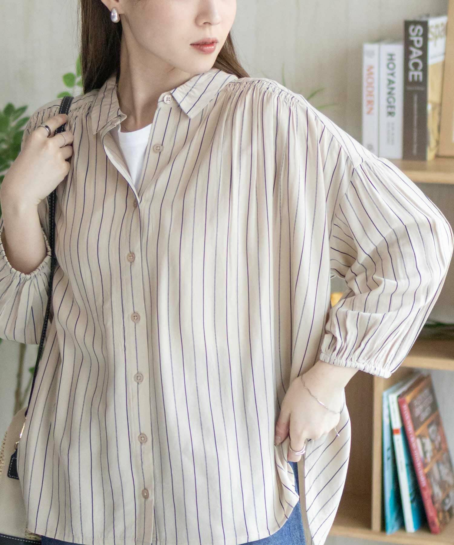 新品☆5L♪まとめ売り7枚!シャツやチュニック等トップスなど色々☆b375 B2865 ARMYチュニックシャツ(F ナチュラル): トップス - RNA ONLINE