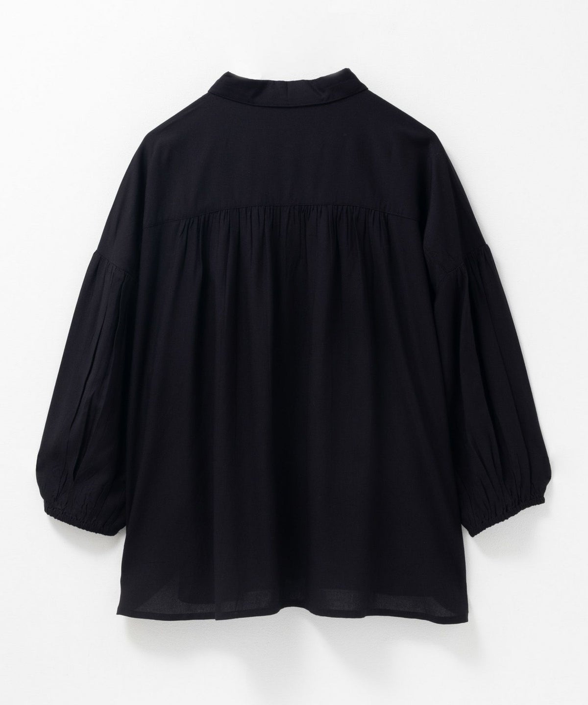 Howdy Marie インドファブリック 7分袖シャーリングチュニック レディース