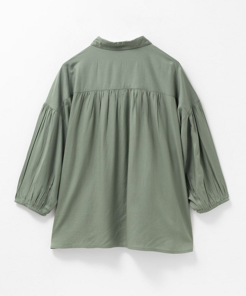 Howdy Marie インドファブリック 7分袖シャーリングチュニック レディース商品画像-30