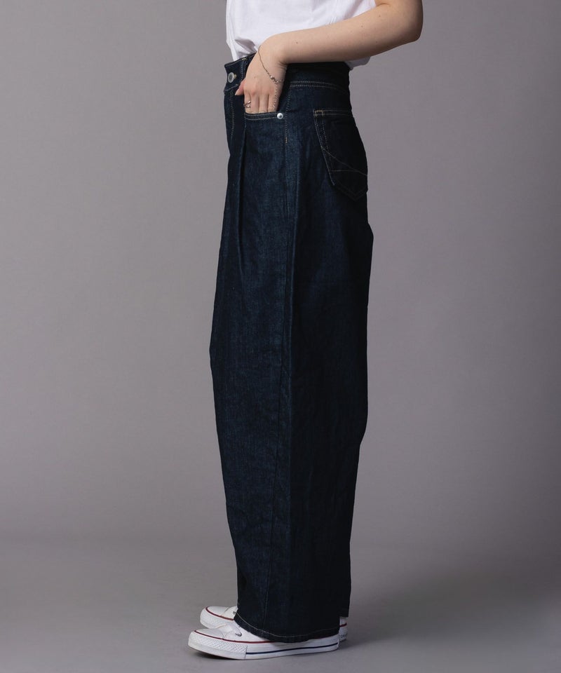 SOMETHING  HANA タックカーブデニムパンツ レディース商品画像-4