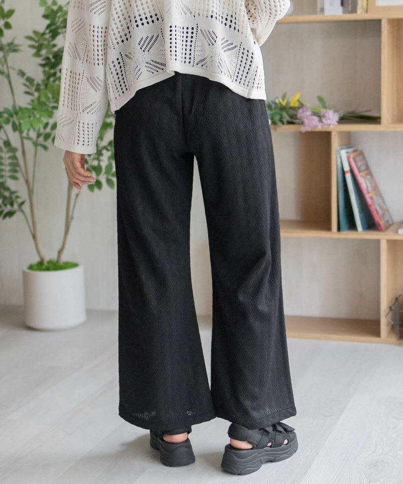 Howdy Marie  ジャガードセミワイドパンツ レディース商品画像-10