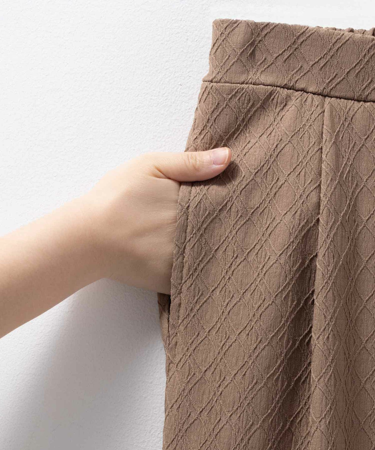 Howdy Marie ジャガードセミワイドパンツ レディース