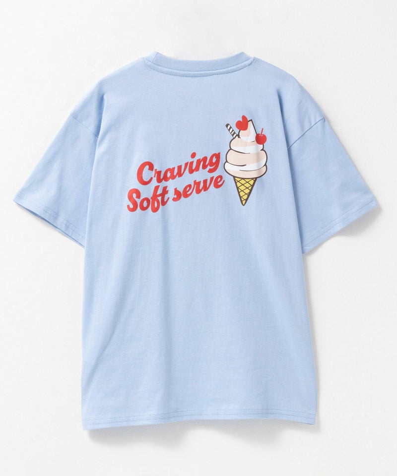 T-GRAPHICS ビッグシルエット スイーツ柄半袖Tシャツ キッズ メール便 対応商品商品画像-4