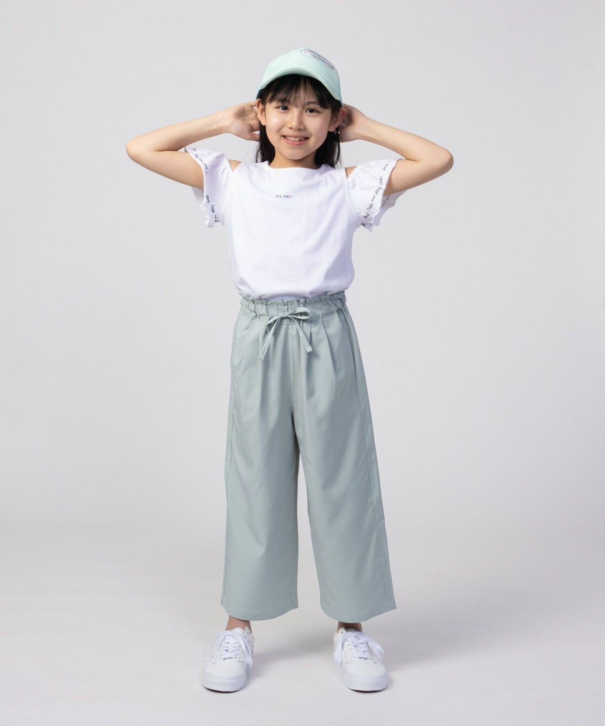 T-GRAPHICS 肩開きデザインプリント半袖Tシャツ キッズ ネコポス 対応商品