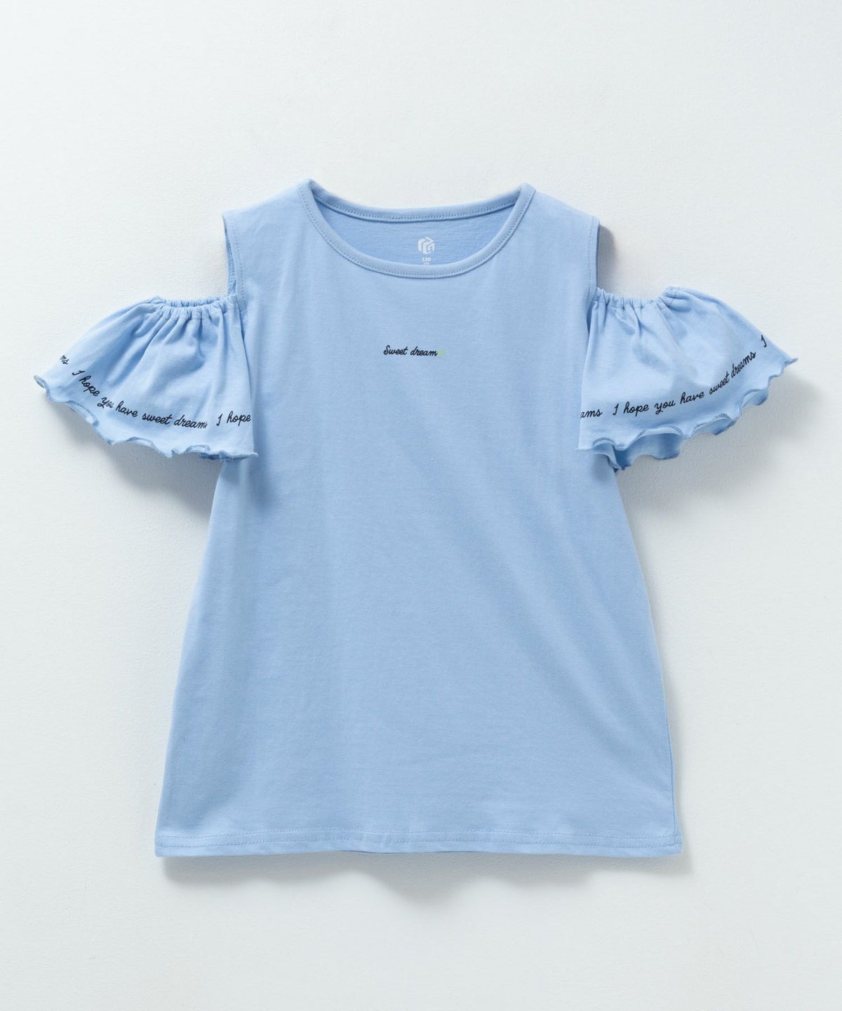 T-GRAPHICS 肩開きデザインプリント半袖Tシャツ キッズ ネコポス 対応商品