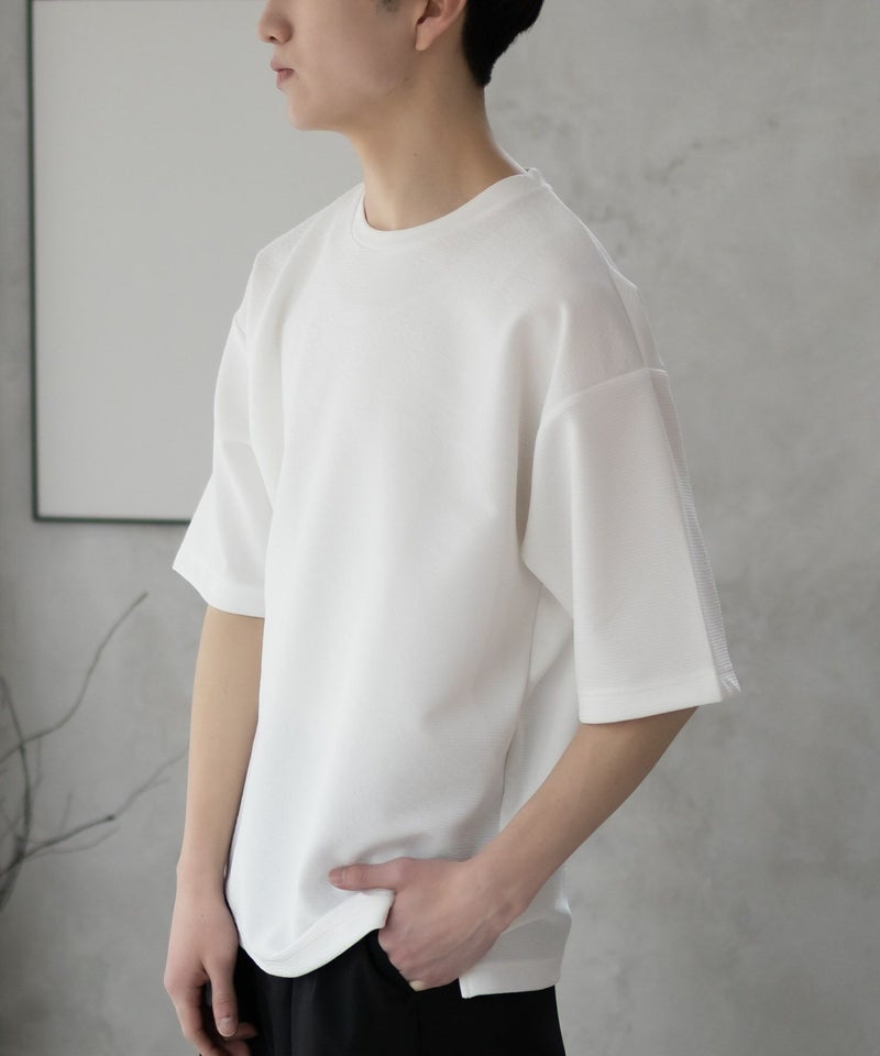 URBAN COLLECTION AIR Smoosy ドライリップル 無地テーパードTシャツ メンズ メール便 対応商品商品画像-9