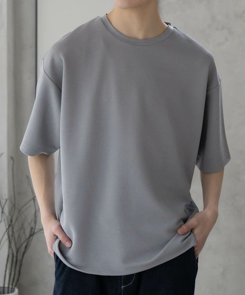 URBAN COLLECTION AIR Smoosy ドライリップル 無地テーパードTシャツ メンズ メール便 対応商品商品画像-11