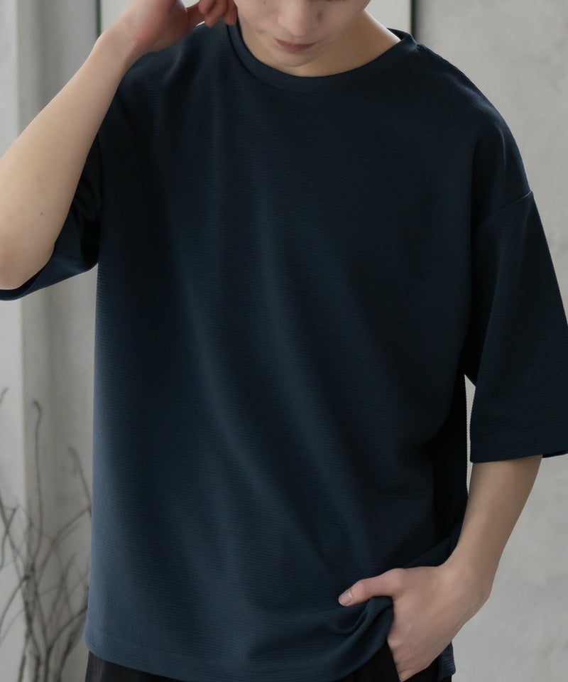 URBAN COLLECTION  AIR Smoosy ドライリップル 無地テーパードTシャツ メンズ メール便 対応商品商品画像-17