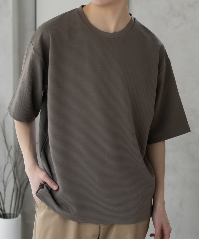 URBAN COLLECTION AIR Smoosy ドライリップル 無地テーパードTシャツ メンズ メール便 対応商品商品画像-20