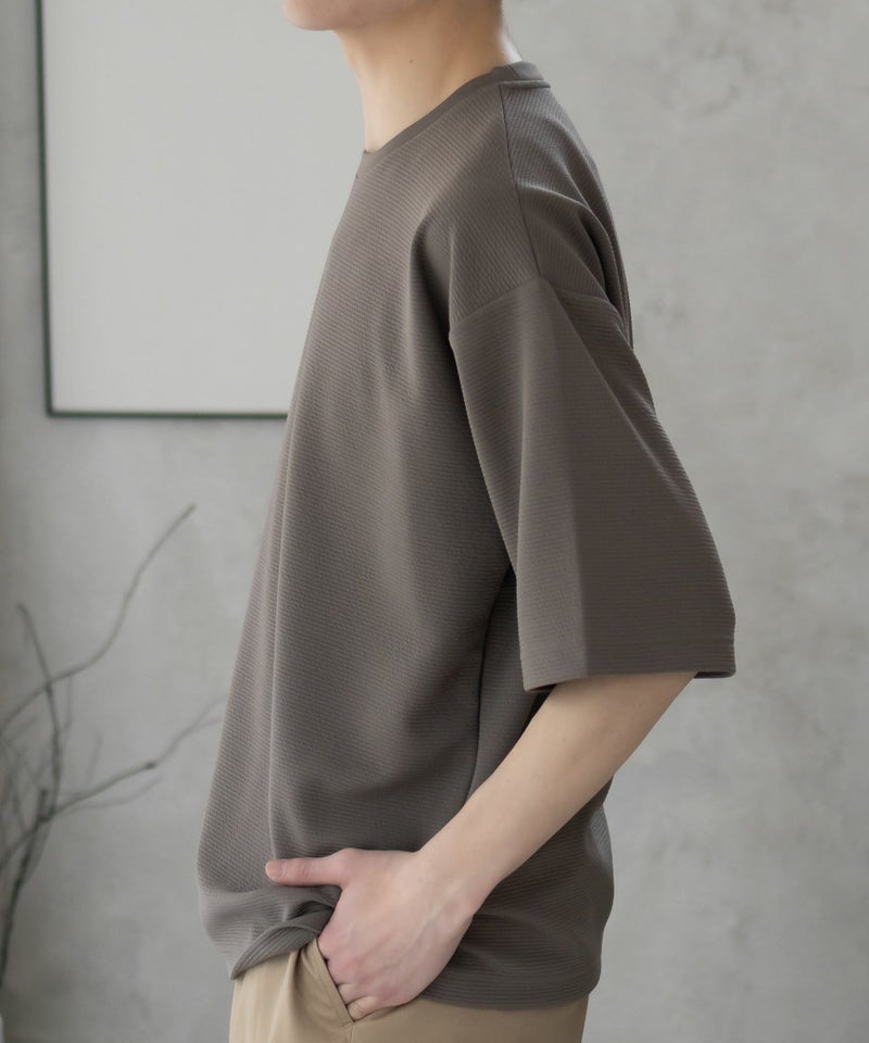 URBAN COLLECTION AIR Smoosy ドライリップル 無地テーパードTシャツ メンズ メール便 対応商品商品画像-21