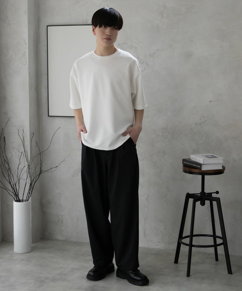 URBAN COLLECTION AIR Smoosy ドライリップル 無地テーパードTシャツ メンズ メール便 対応商品商品画像-36