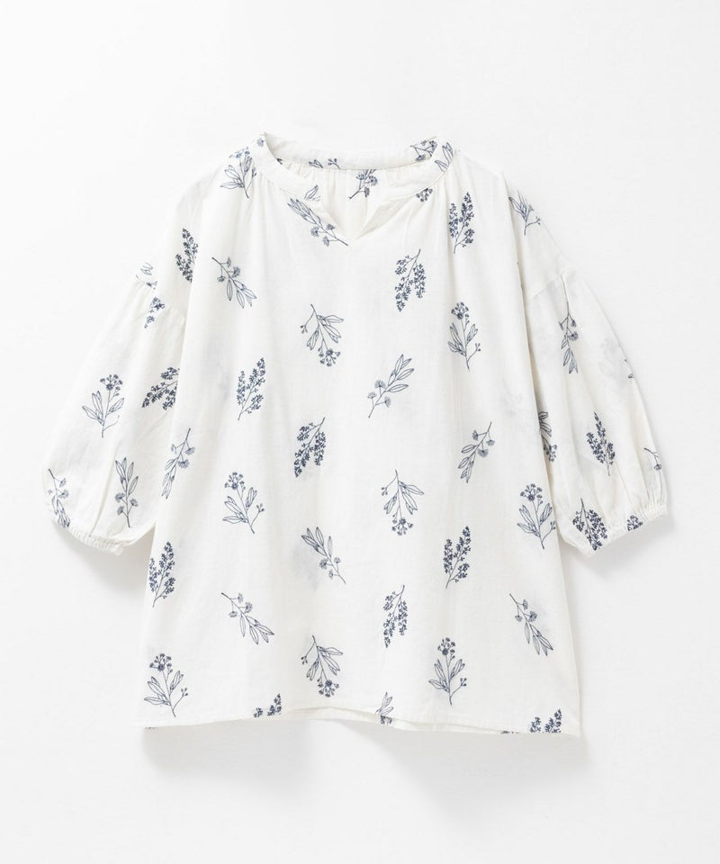 Howdy Marie インドファブリック 綿麻刺繍プルオーバー レディース商品画像-13