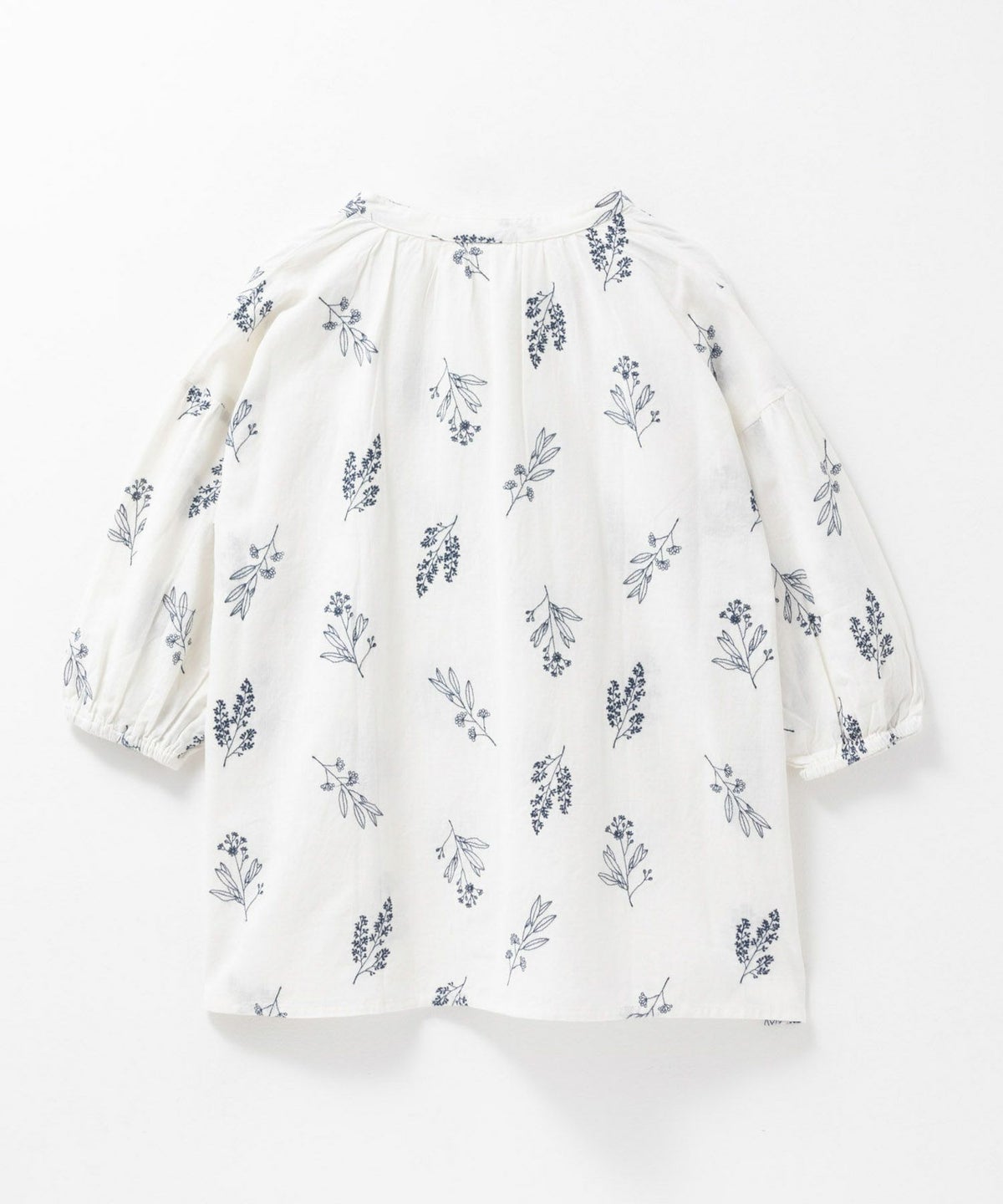 Howdy Marie インドファブリック 綿麻刺繍プルオーバー レディース