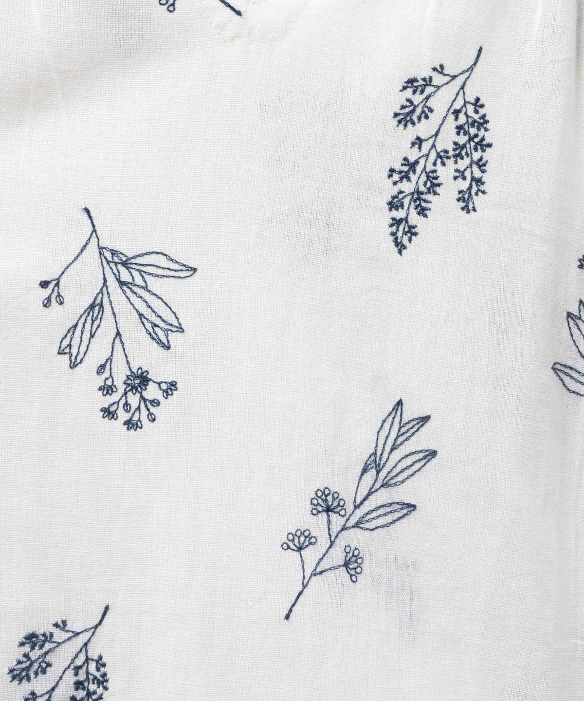 Howdy Marie インドファブリック 綿麻刺繍プルオーバー レディース