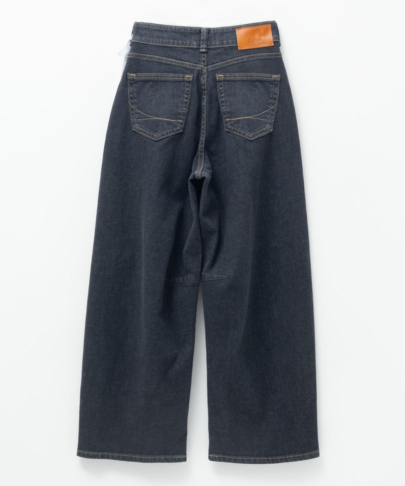 [期間限定価格]SOMETHING  HANA タックカーブデニムパンツ レディース商品画像-9