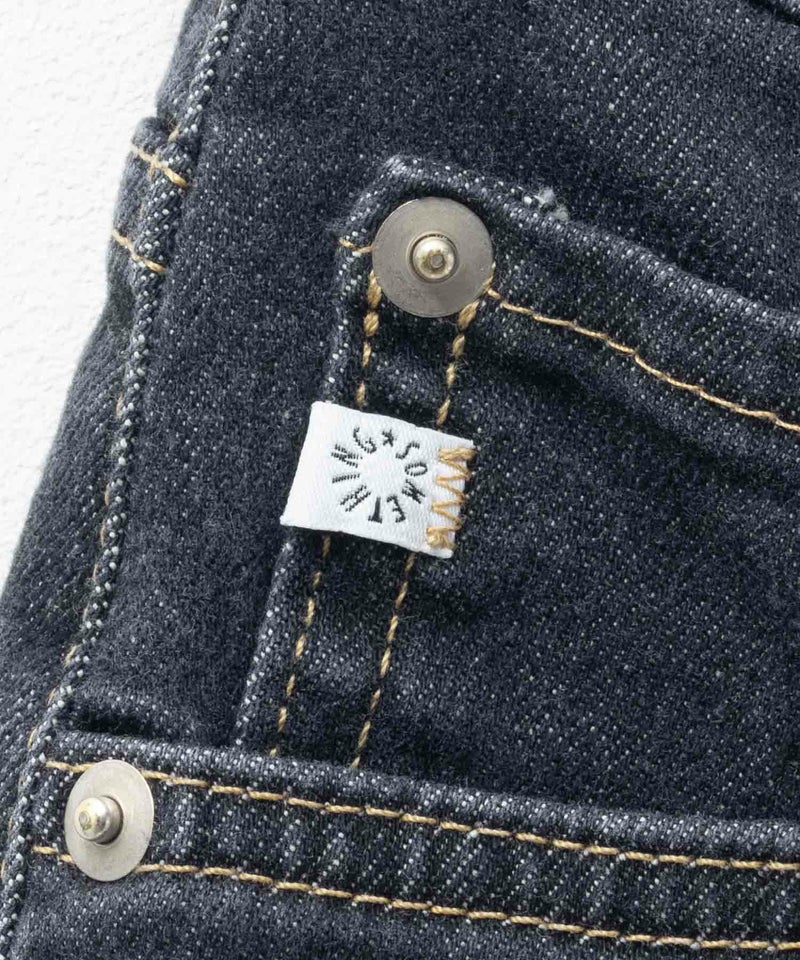 SOMETHING HANA タックカーブデニムパンツ レディース商品画像-16