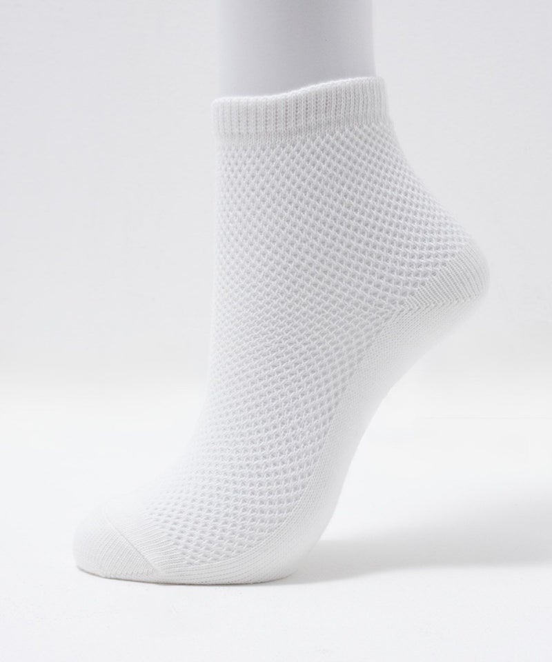 NAVY  クォーターソックス ビッグメッシュ レディース商品画像-1