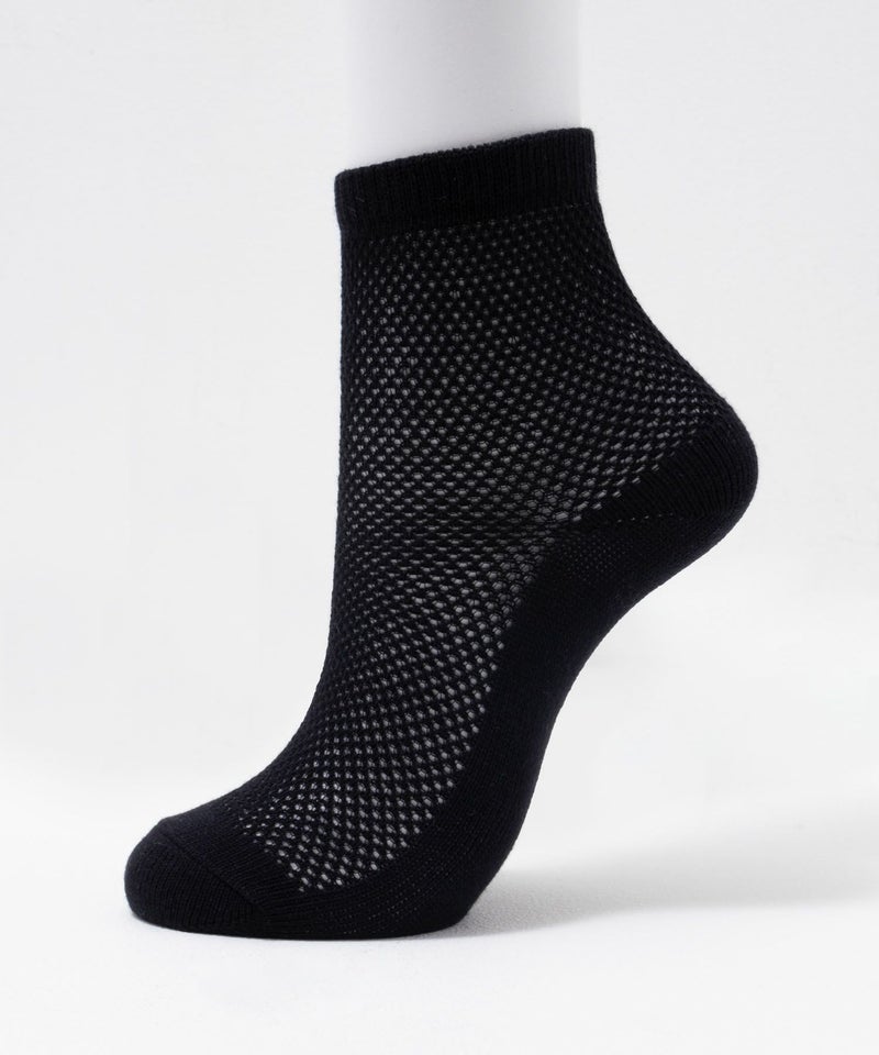 NAVY  クォーターソックス ビッグメッシュ レディース商品画像-2