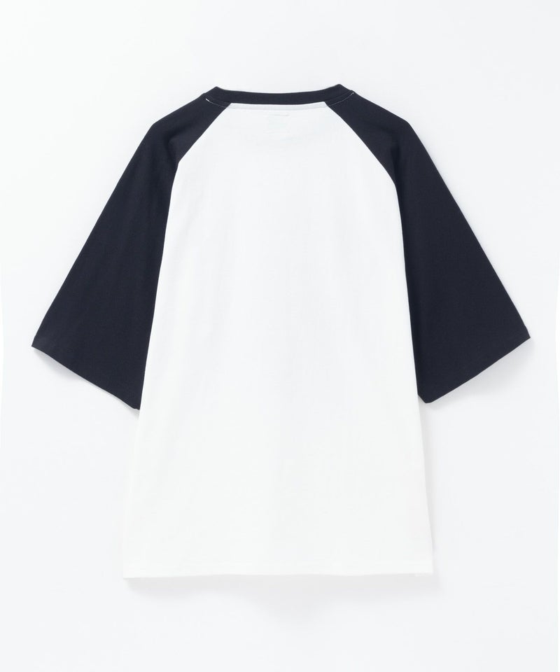 ラグランフードプリントTシャツ メンズ メール便 対応商品商品画像-6