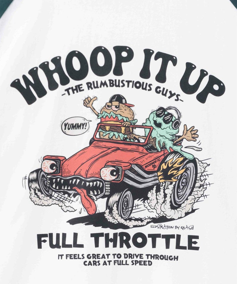 ラグランフードプリントTシャツ メンズ メール便 対応商品商品画像-15