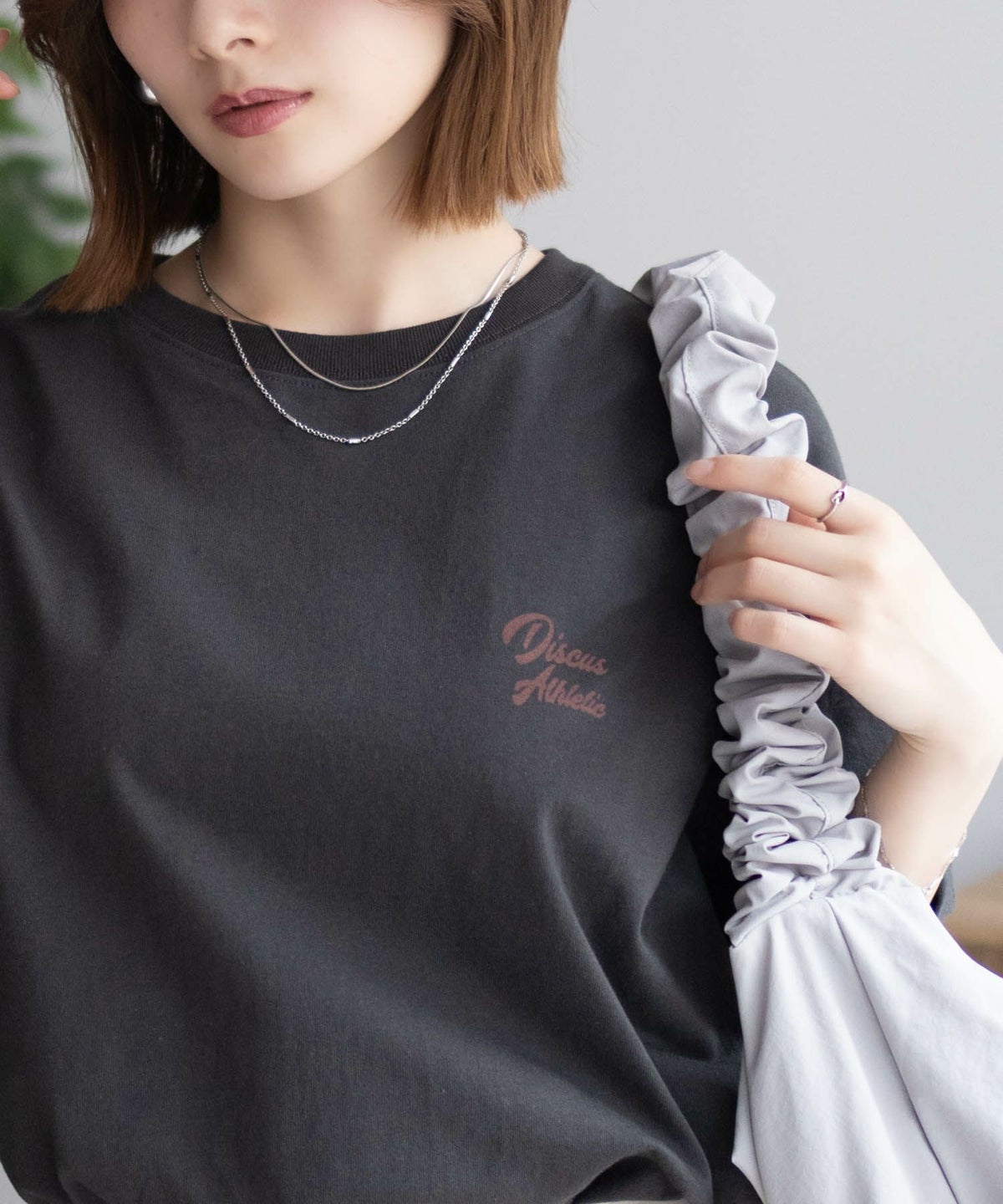 DISCUS プリントビッグTシャツ 人 レディース ネコポス 対応商品