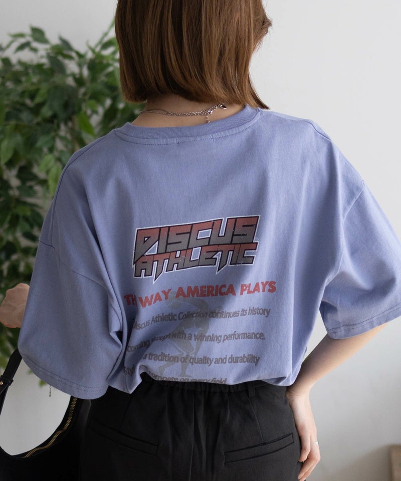 DISCUS  プリントビッグTシャツ 人 レディース メール便 対応商品商品画像-11
