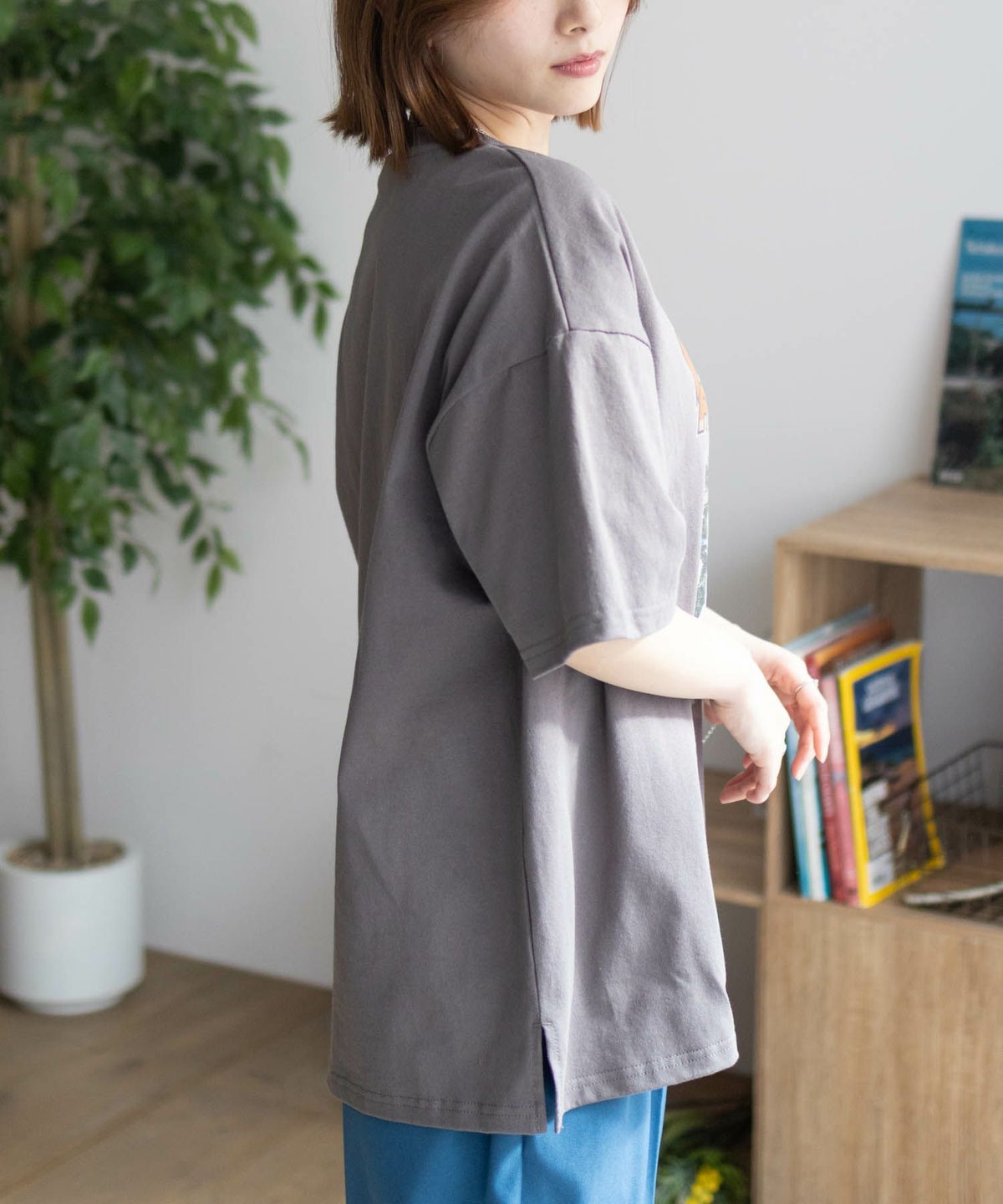 DISCUS プリントビッグTシャツ 犬 レディース ネコポス 対応商品