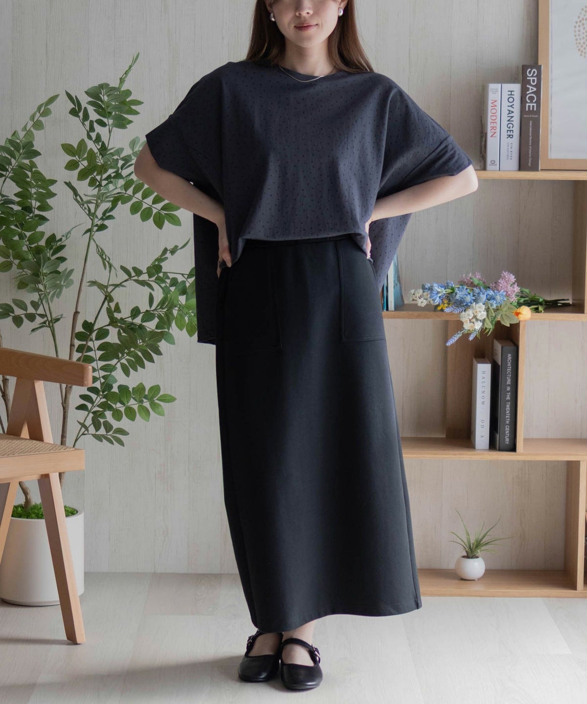 nAvy SARARI ドルマンTシャツ レディース ネコポス 対応商品