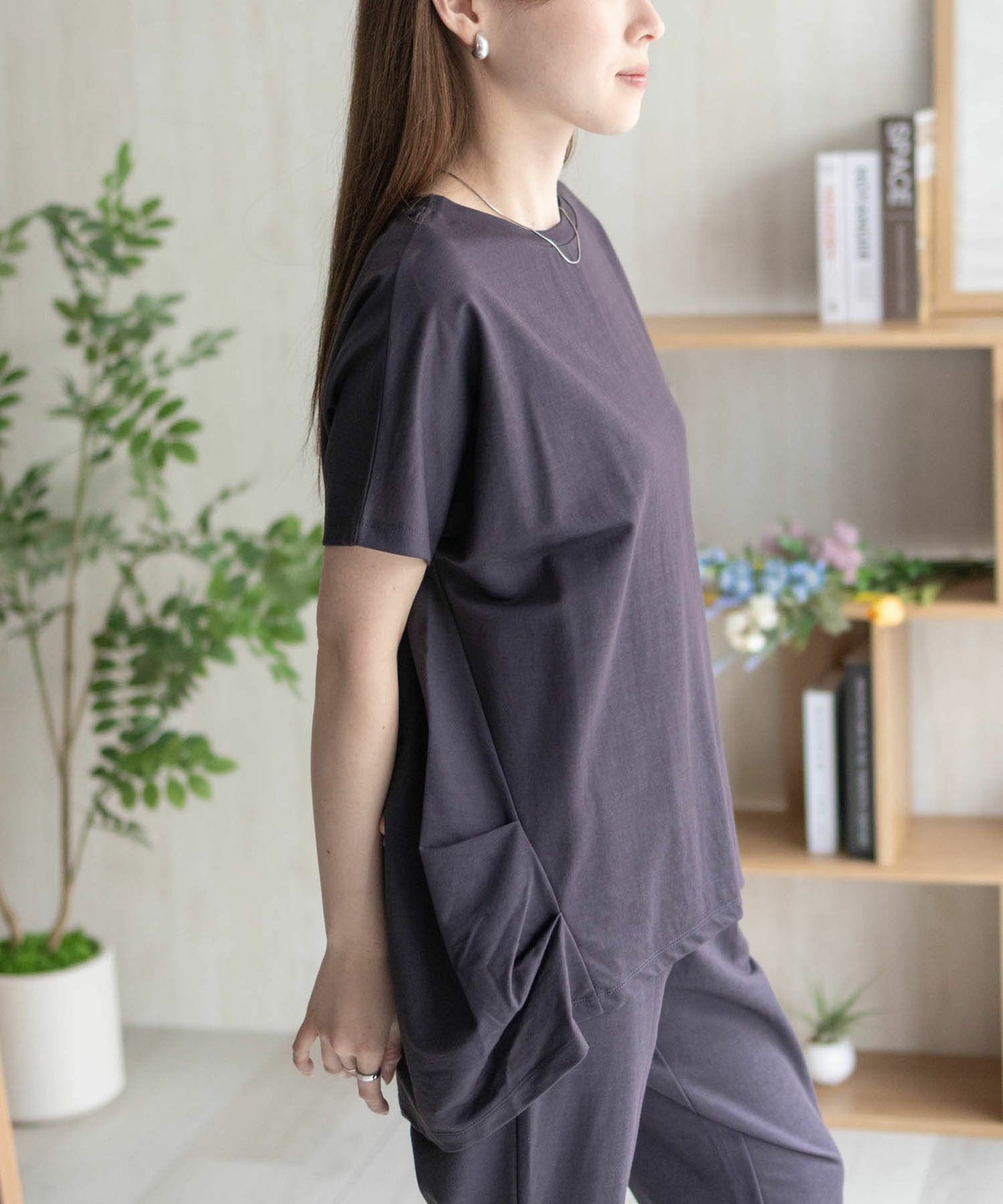 nAvy SARARI 裾タックチュニック レディース ネコポス 対応商品