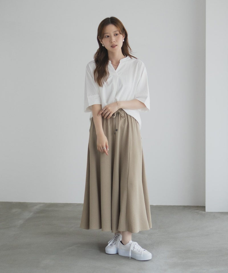 nAvy SARARI  スキッパー5分袖ブラウス レディース商品画像-6