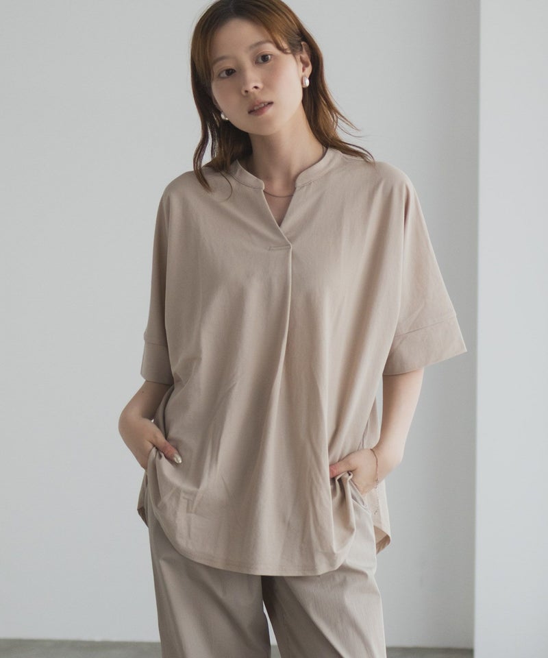 nAvy SARARI  スキッパー5分袖ブラウス レディース商品画像-19