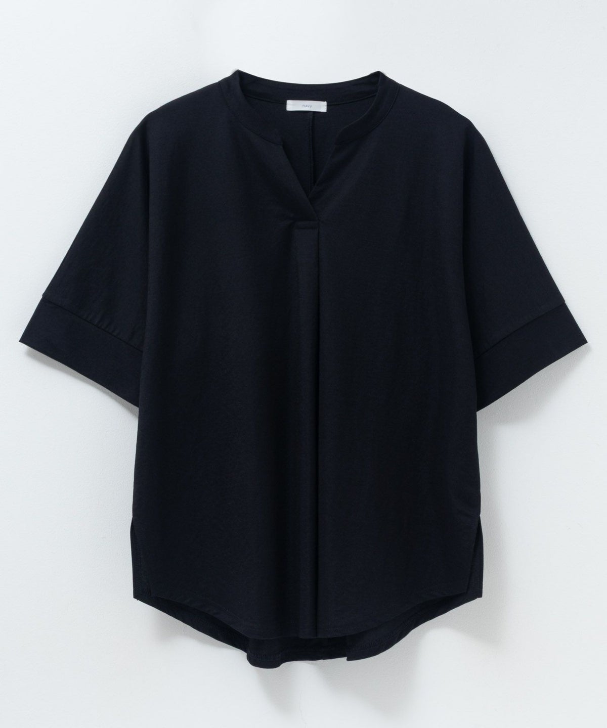 nAvy SARARI スキッパー5分袖ブラウス レディース