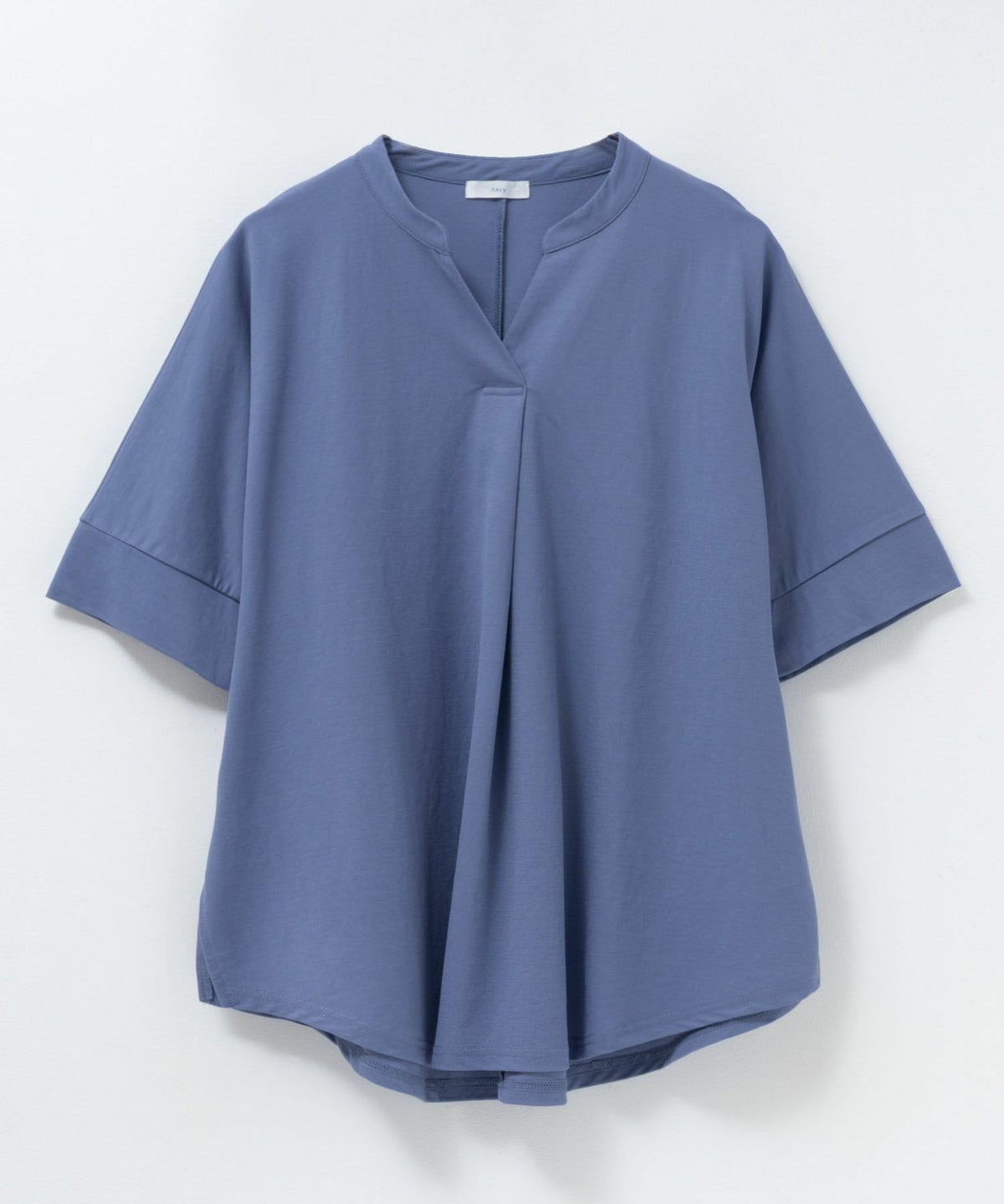 nAvy SARARI スキッパー5分袖ブラウス レディース