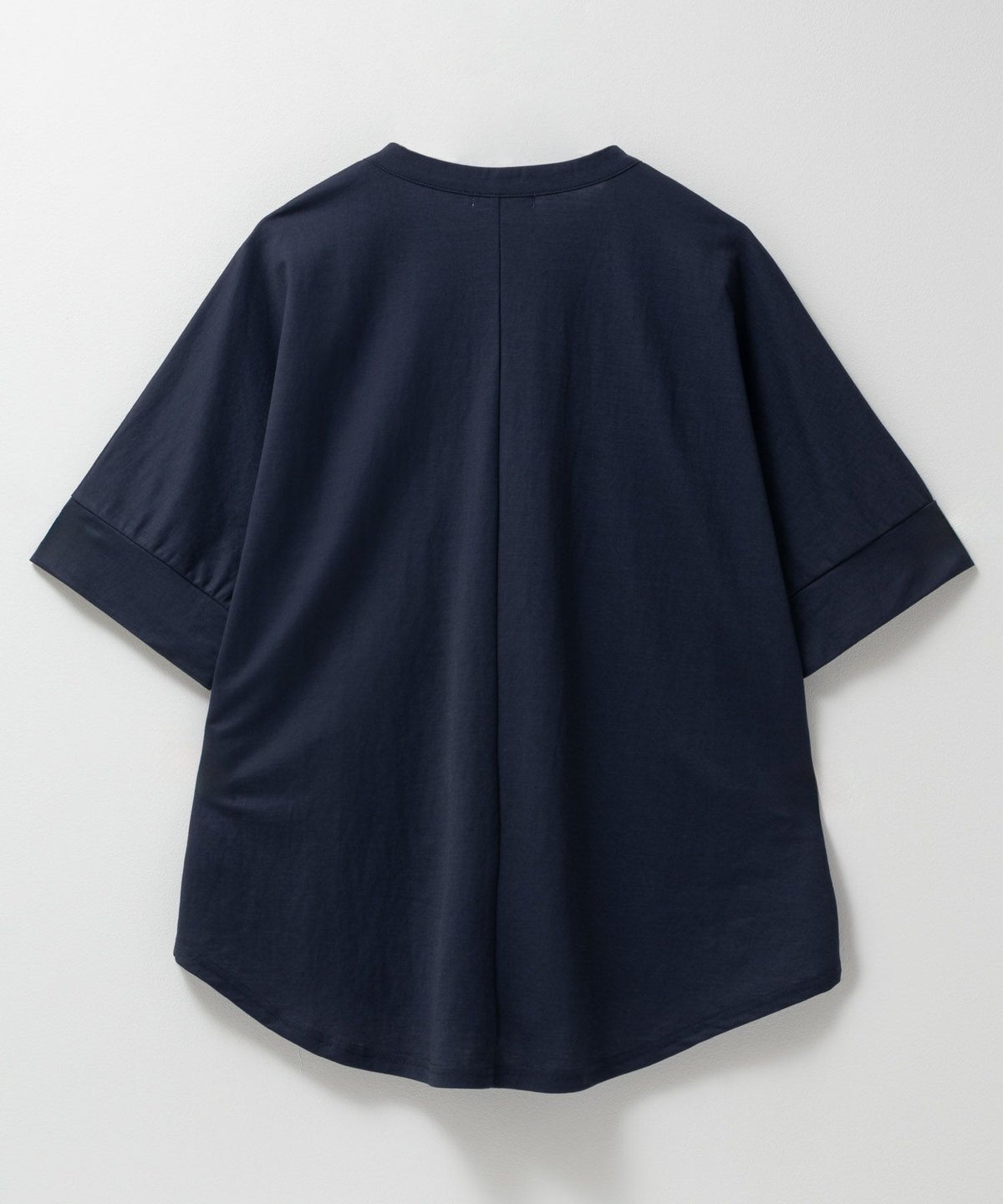 nAvy SARARI スキッパー5分袖ブラウス レディース