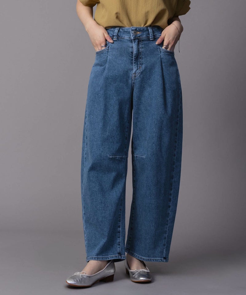 SOMETHING  HANAタックカーブデニムパンツ レディース商品画像-2