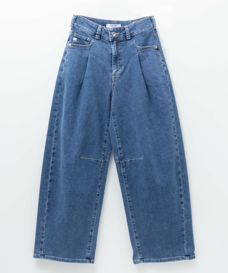 SOMETHING  HANAタックカーブデニムパンツ レディース商品画像-7